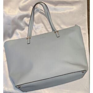 Kate Spade Cedar Street Harmony Tote Saffiano Leather Shoulder Bag Lt Blue EUC